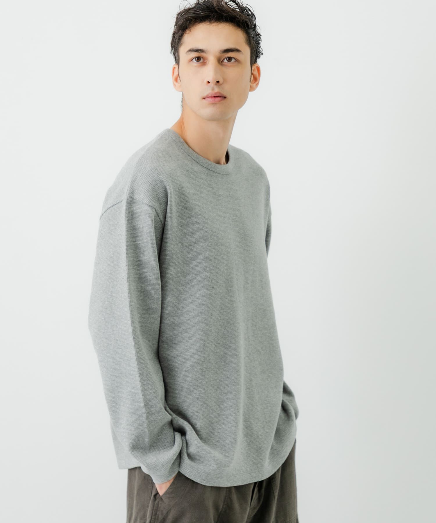 URBAN RESEARCH「度詰めワッフルロングスリーブ」|Tシャツ・カットソー|