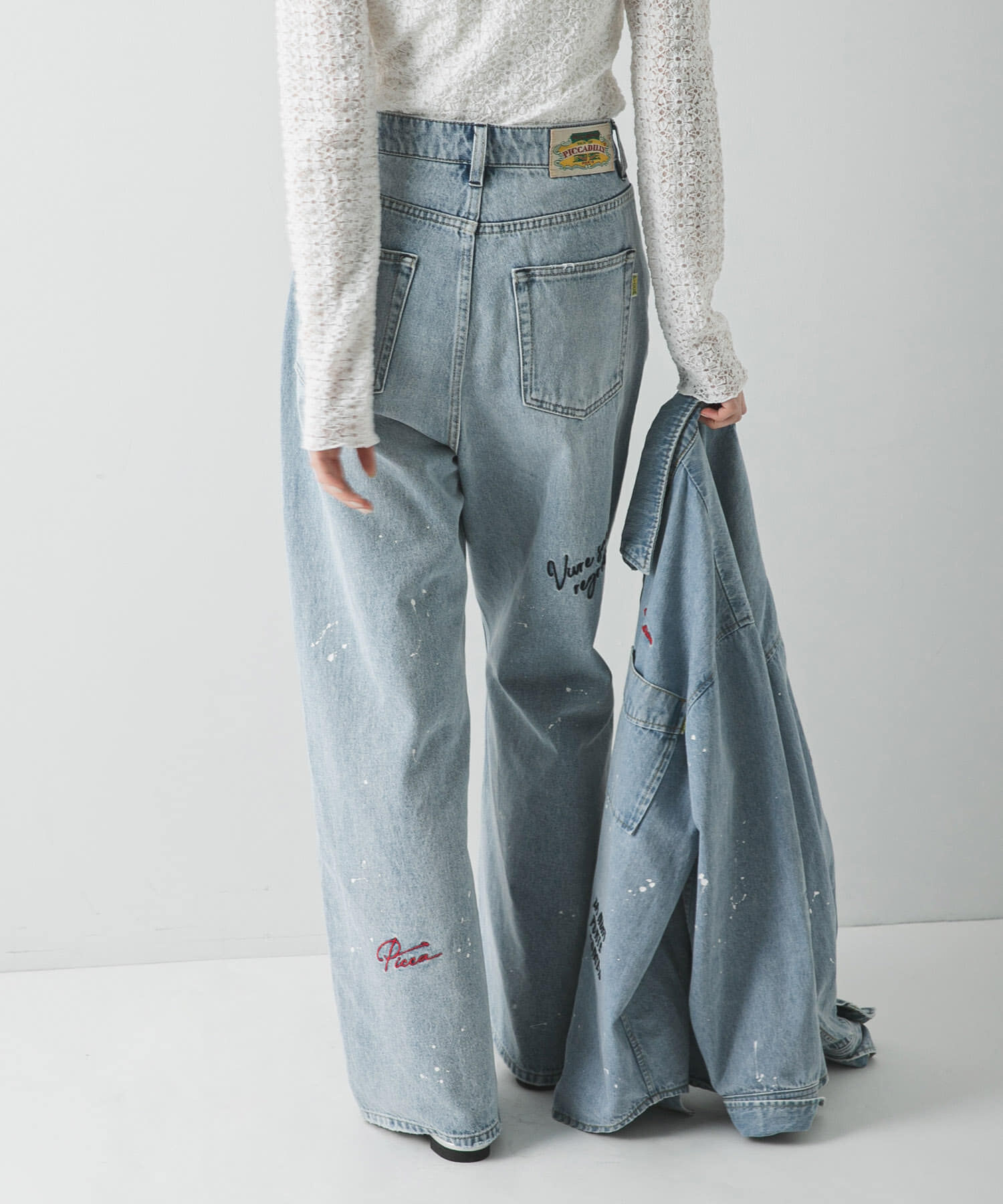 URBAN RESEARCH「『別注』PICCADILLY&times;URBAN RESEARCH　刺繍デニムパンツ」|デニム|