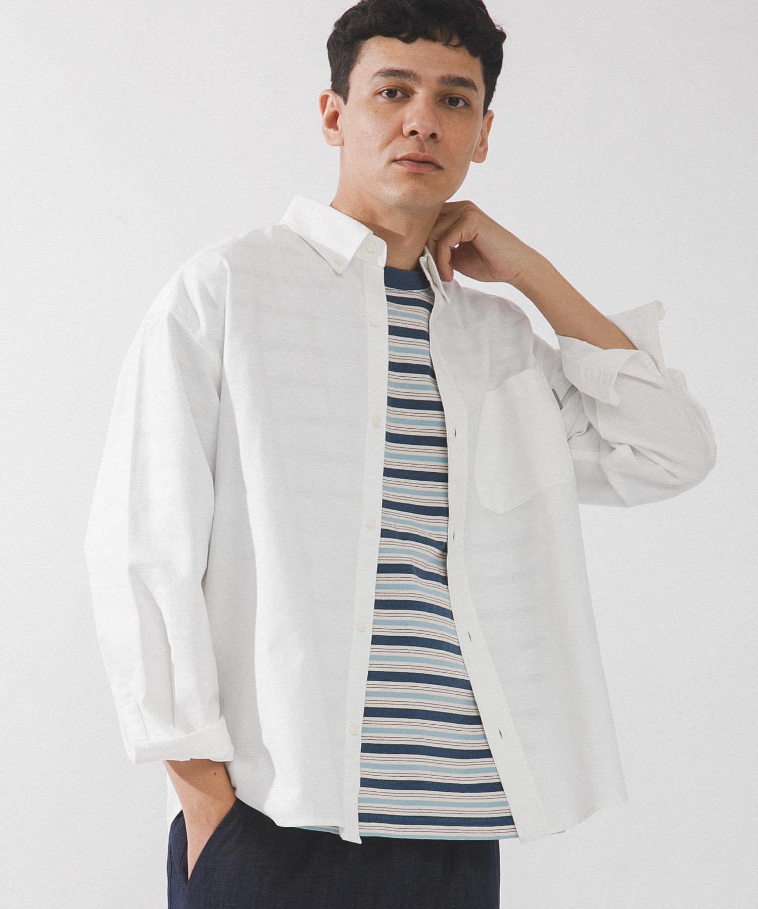 Sonny Label 「抗菌オックスボタンダウンオーバーシャツ」|シャツ・ブラウス|