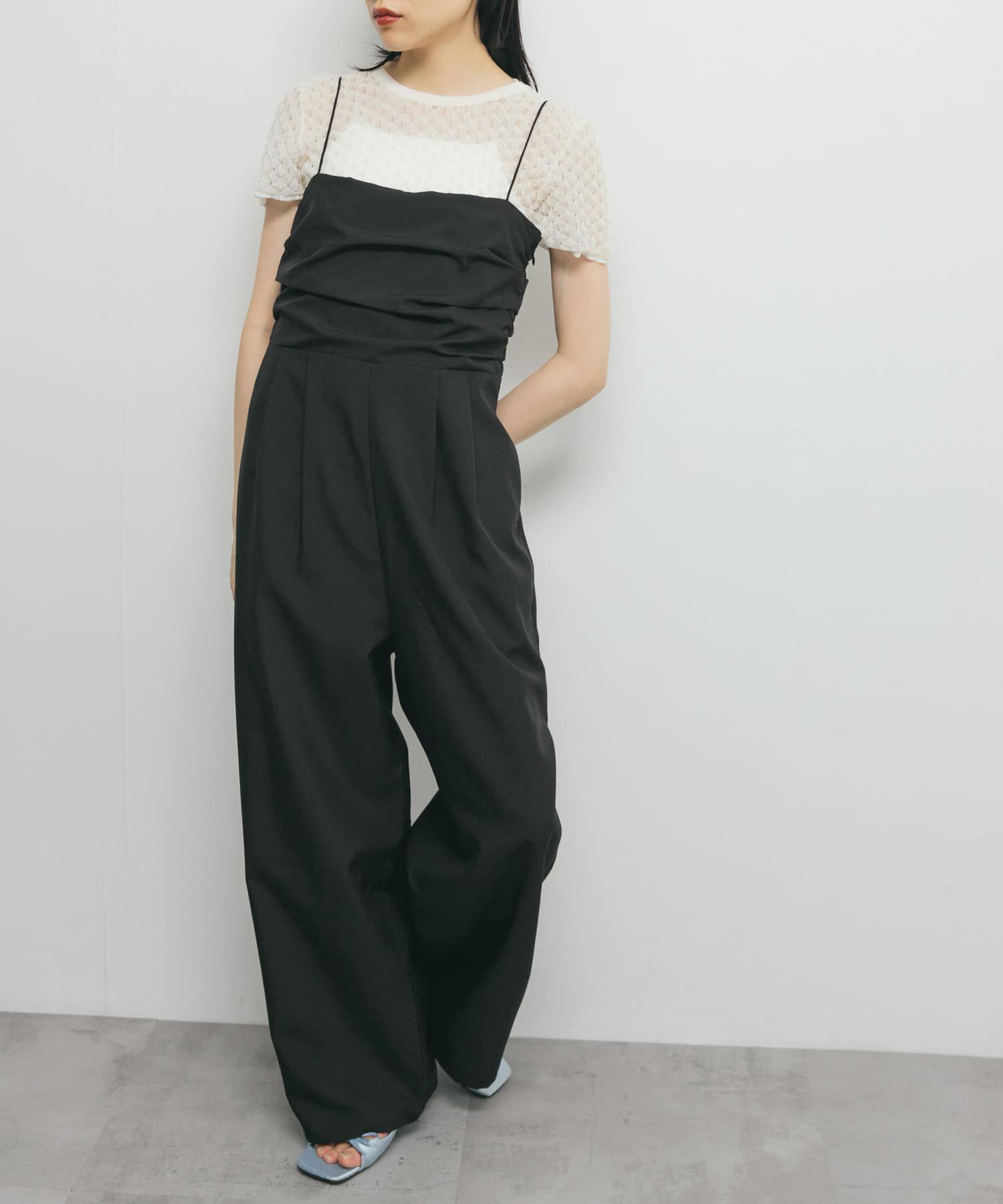  「バックオープンキャミサロペット」|スカート|