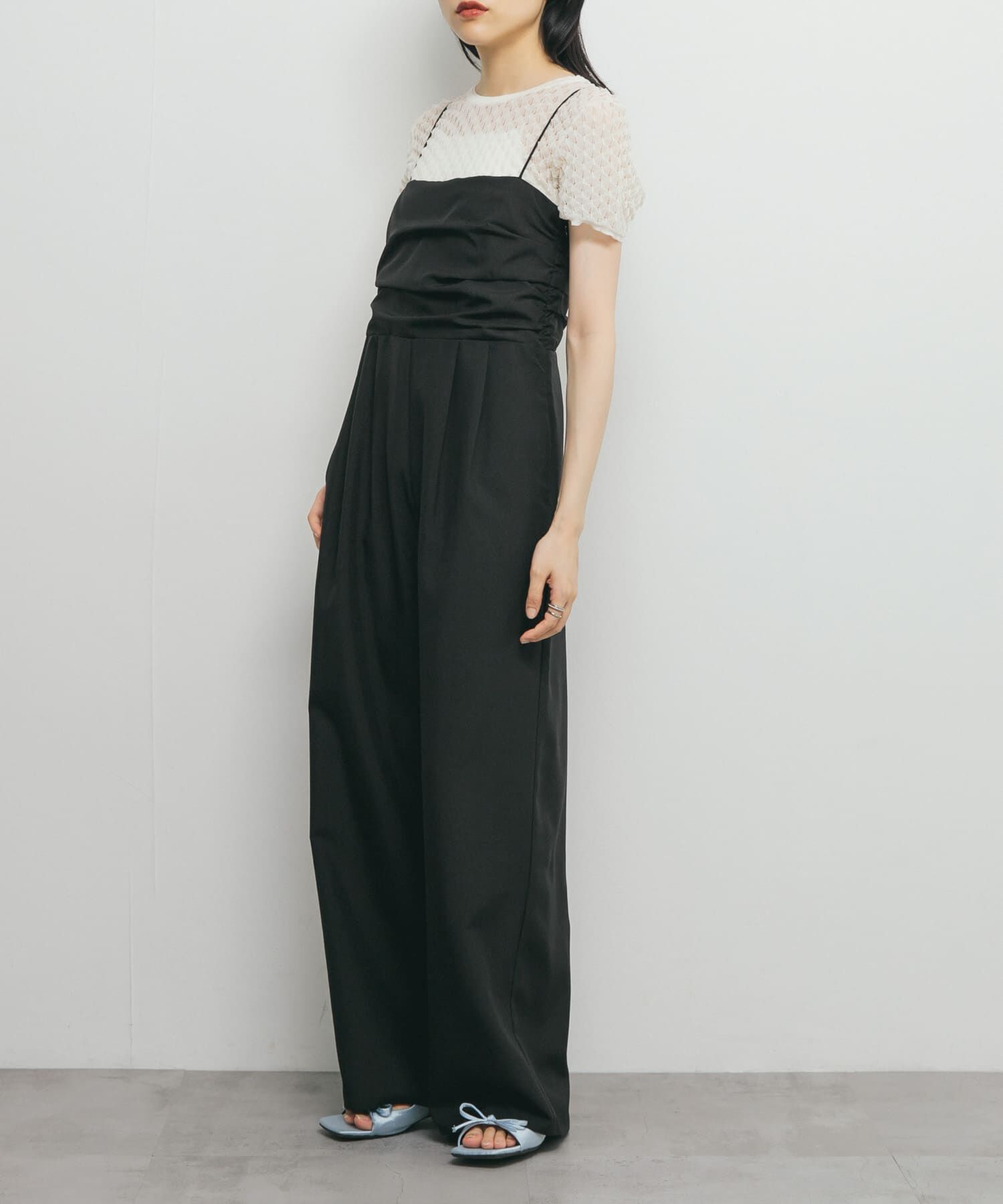  「バックオープンキャミサロペット」|スカート|