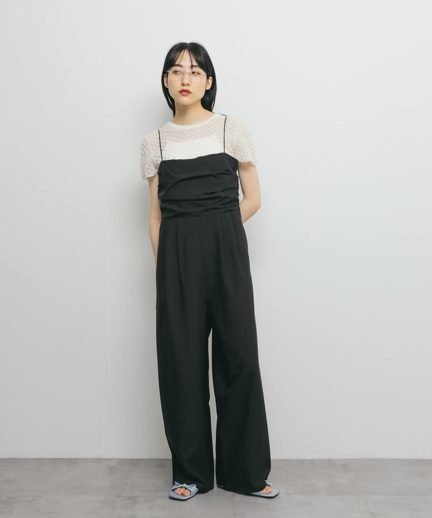  「バックオープンキャミサロペット」|スカート|