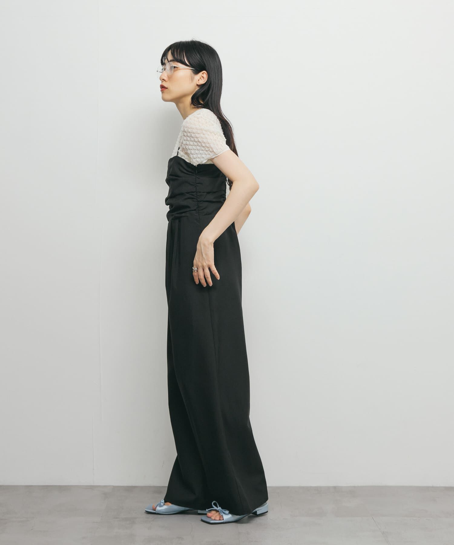  「バックオープンキャミサロペット」|スカート|