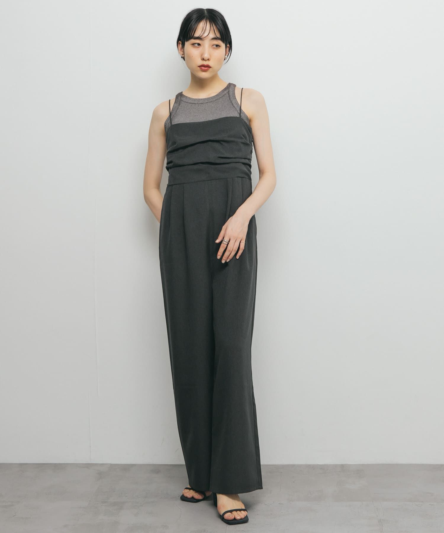  「バックオープンキャミサロペット」|スカート|