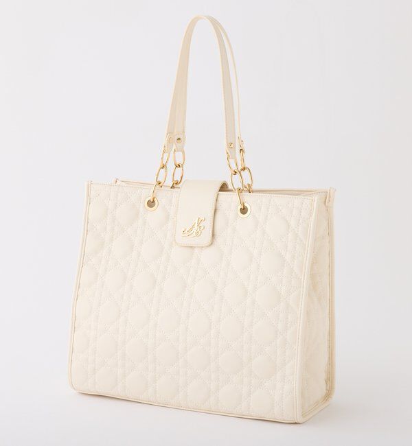  「【WEB限定リバイバル】エンブレム付きキルティングキャリーオントート」|ショルダー・メッセンジャー|