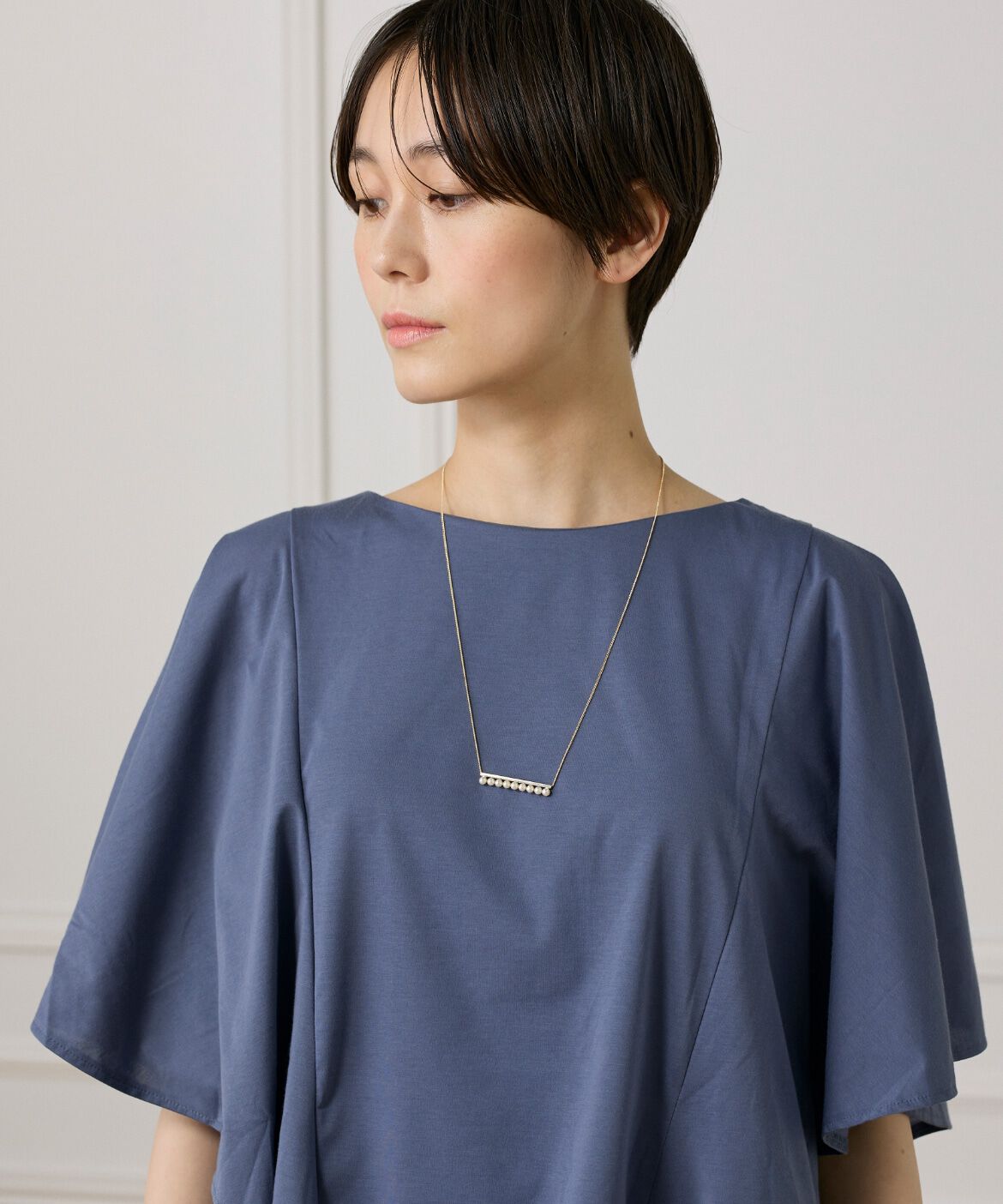 7-IDconcept.「パールバー ゴールドネックレス」|その他|