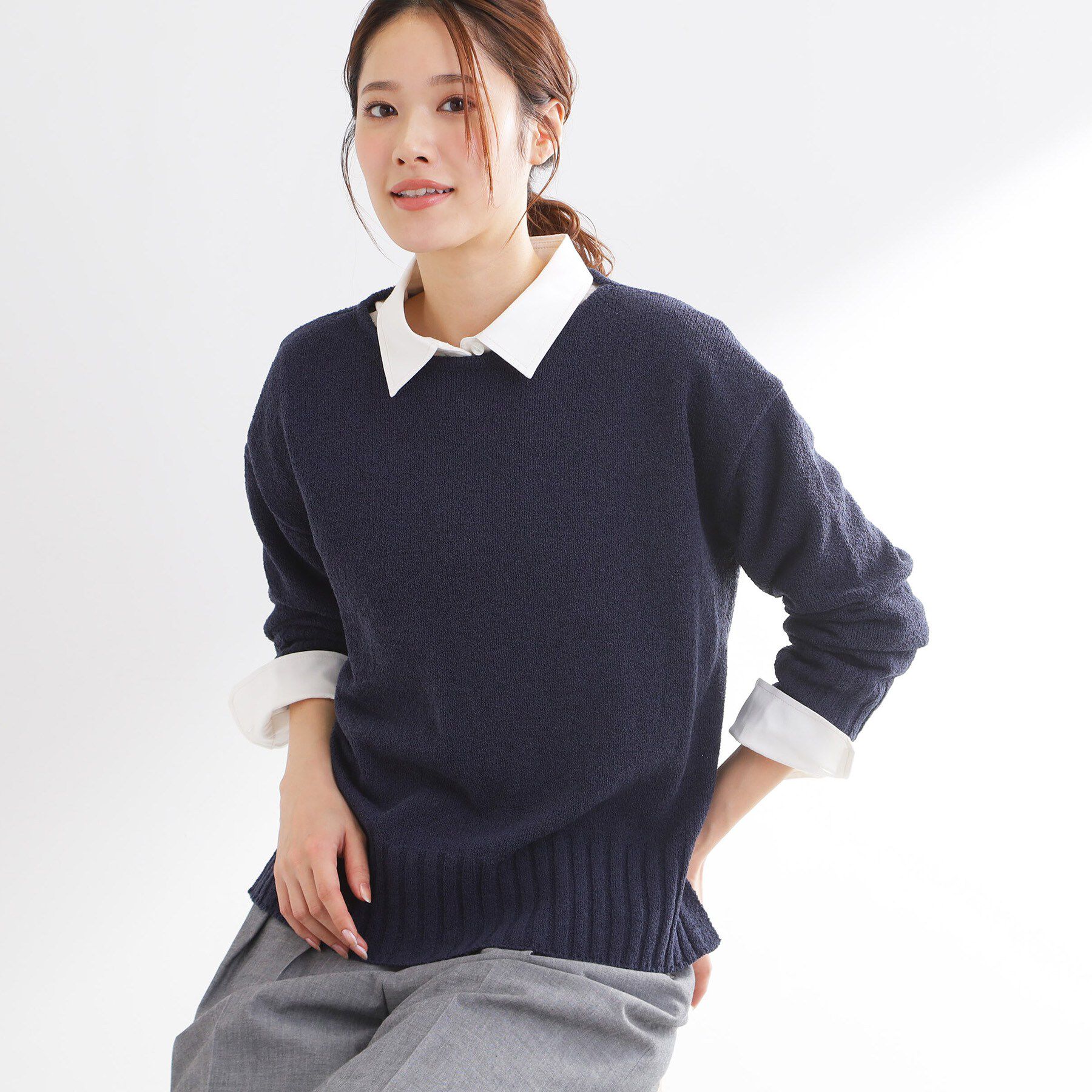 Reflect「【レイヤードにおすすめ◎】ロング丈リラクシーニット」|ニット・セーター|