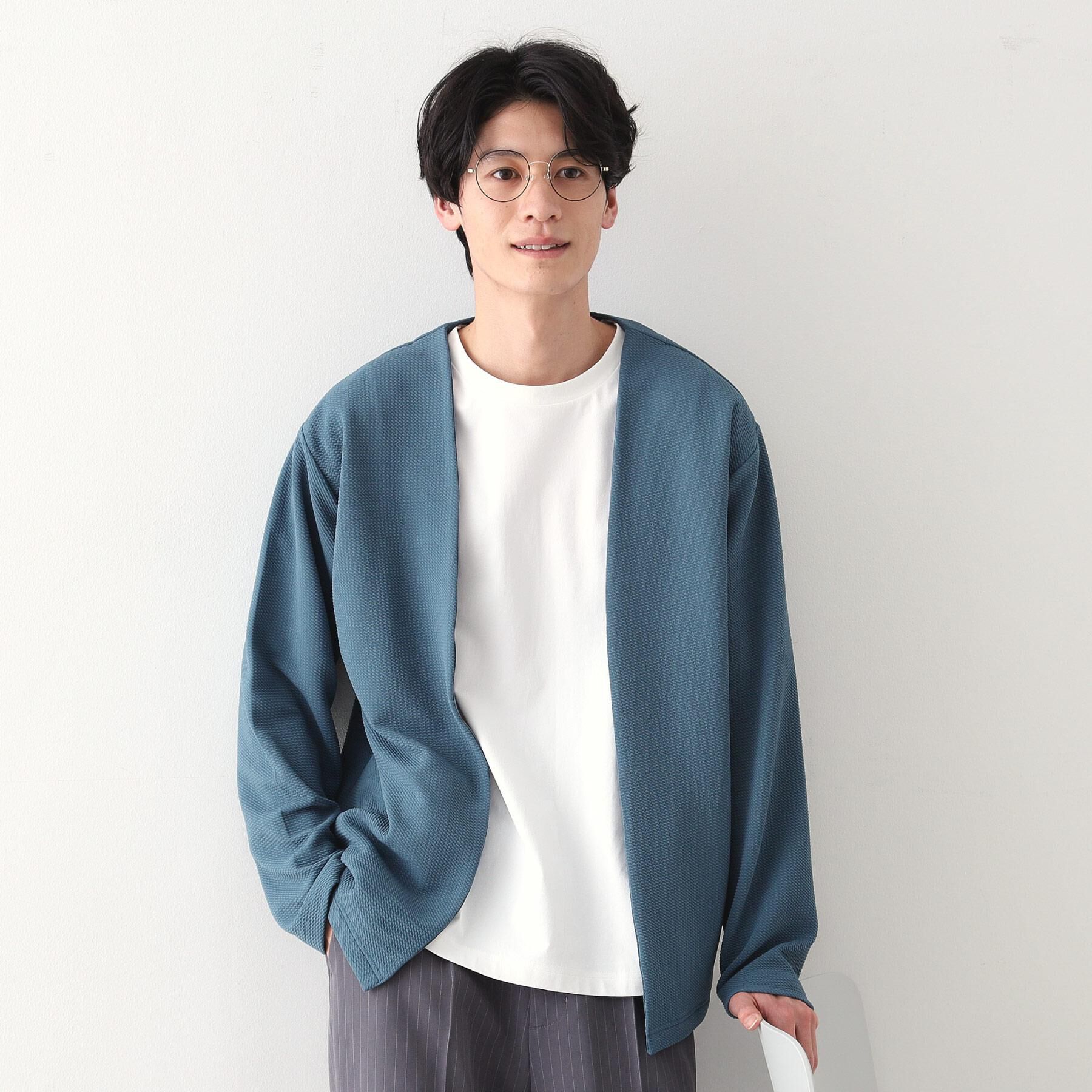 THE SHOP TK「ミニフクレアンサンブルカーディガン 【長袖カーディガン＋半袖Tシャツセットアイテム】」|カーディガン|