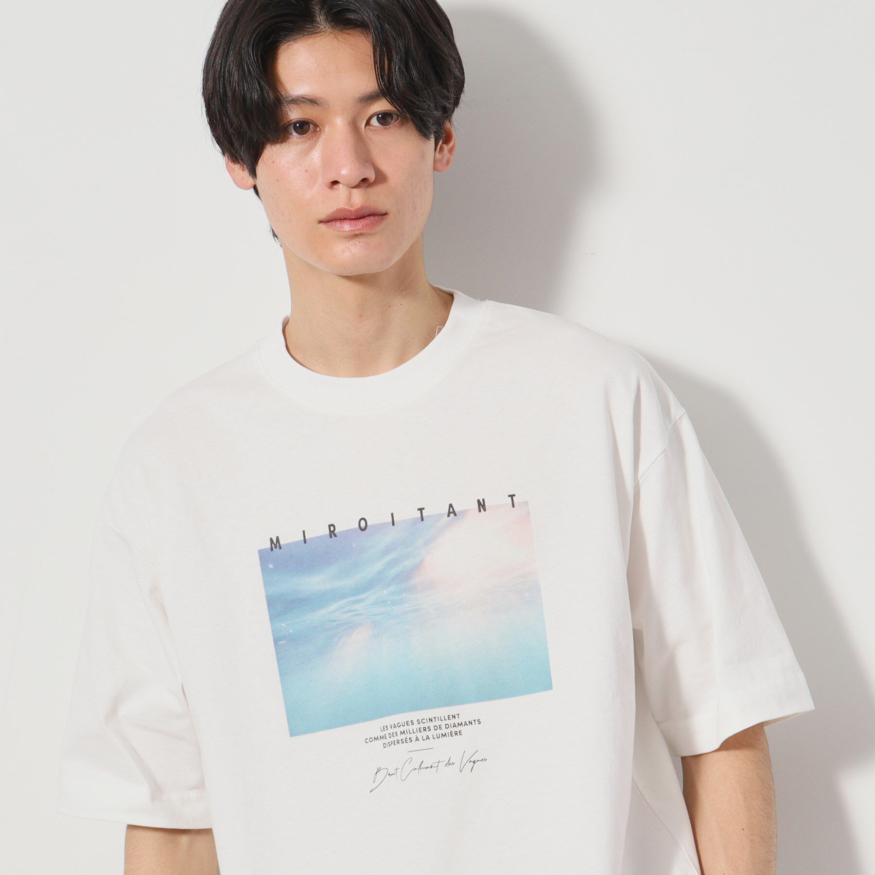 THE SHOP TK「【Begin6月号掲載】オーガニックコットンプリント半袖Tシャツ」|Tシャツ・カットソー|