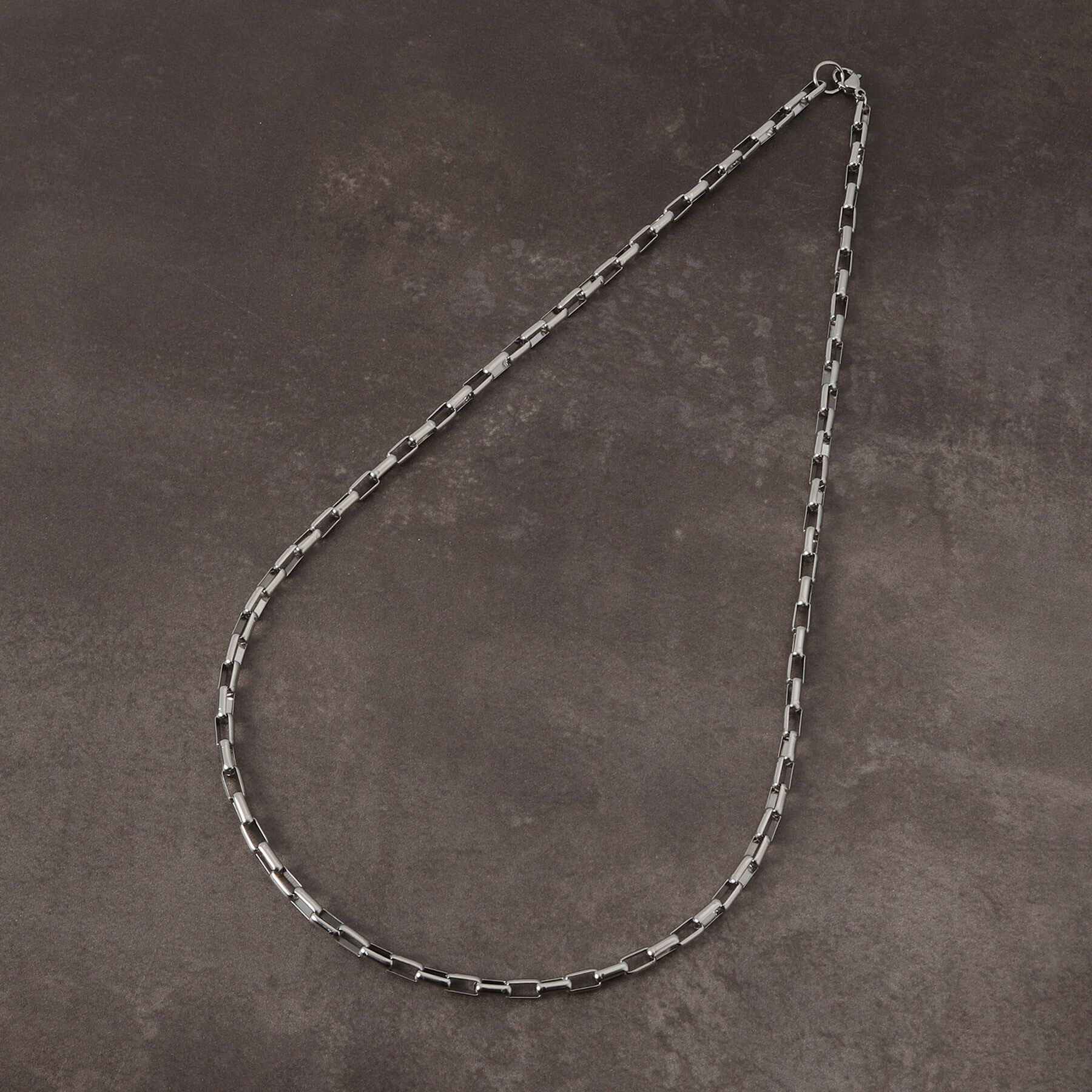 THE SHOP TK「スクエア チェーン ステンレス ネックレス 【ユニセックス】」|ネックレス|