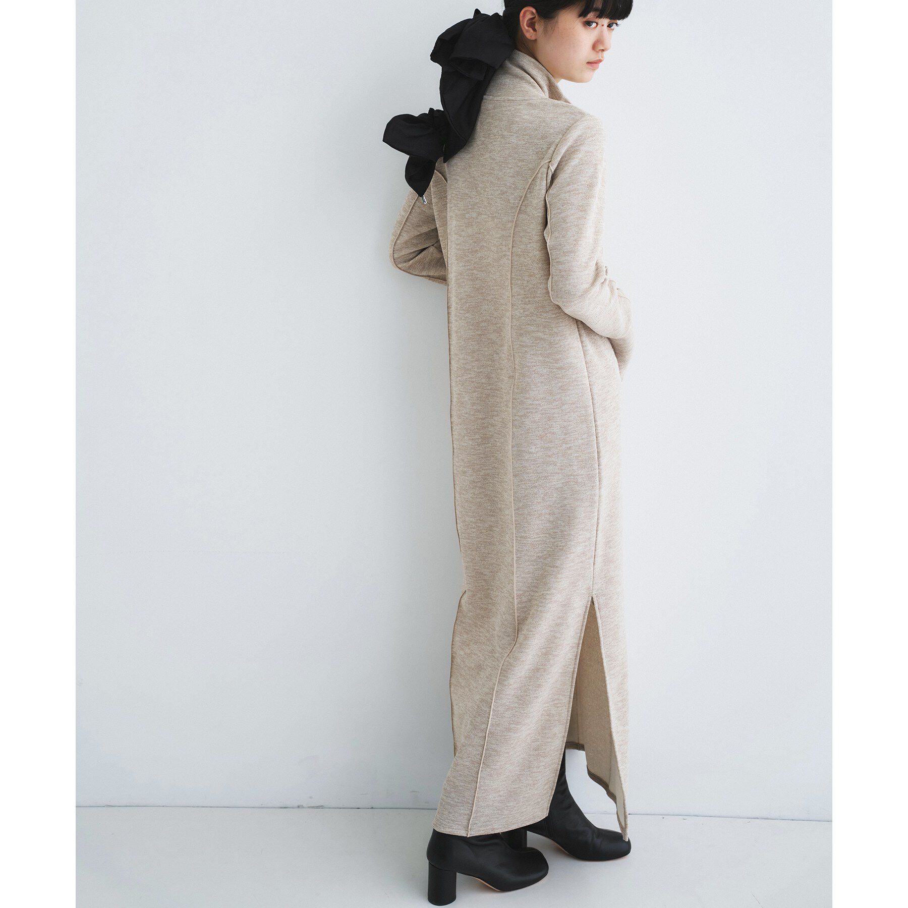 CODE A「high neck jersey dress」|ワンピース|
