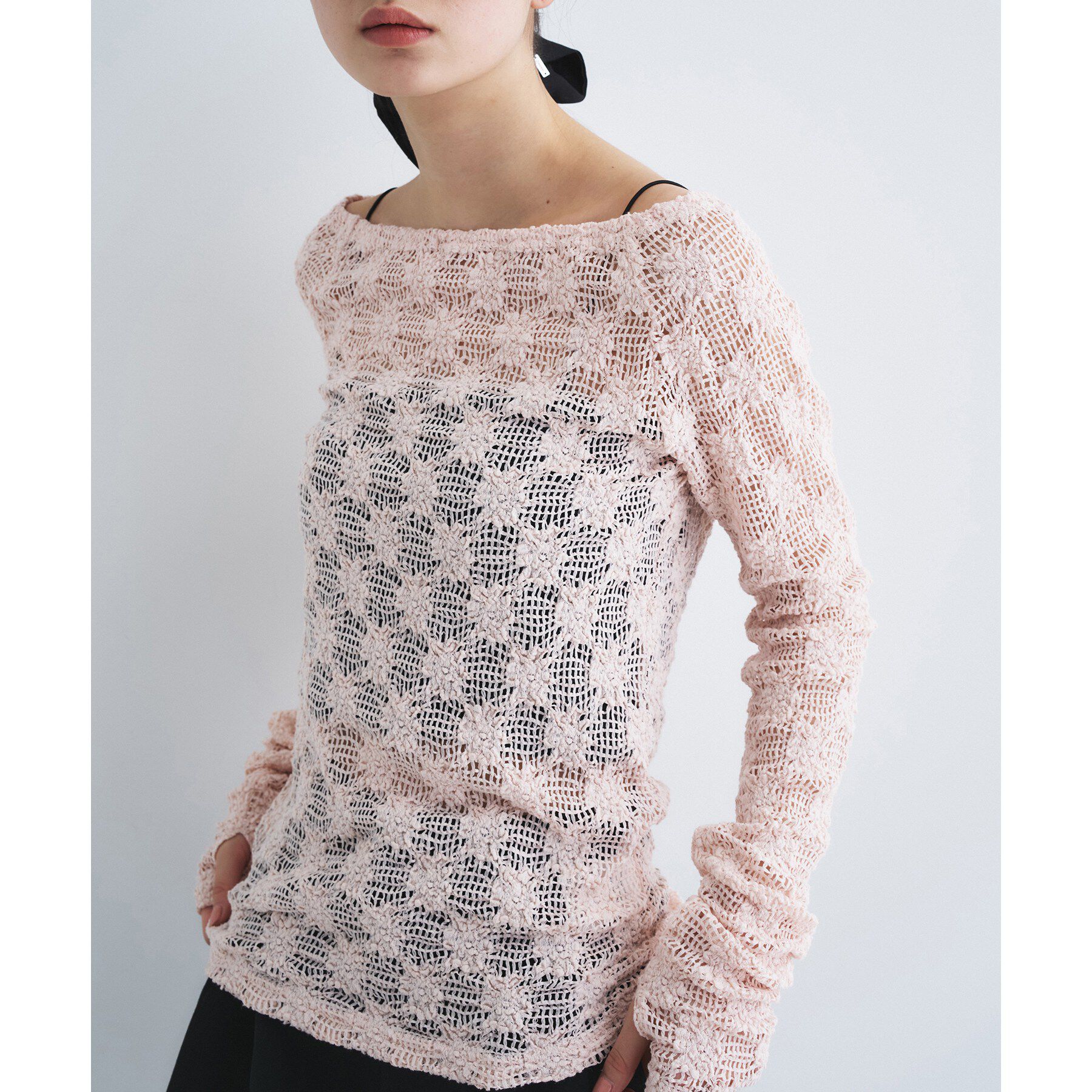 CODE A「floral lace tops」|Tシャツ・カットソー|
