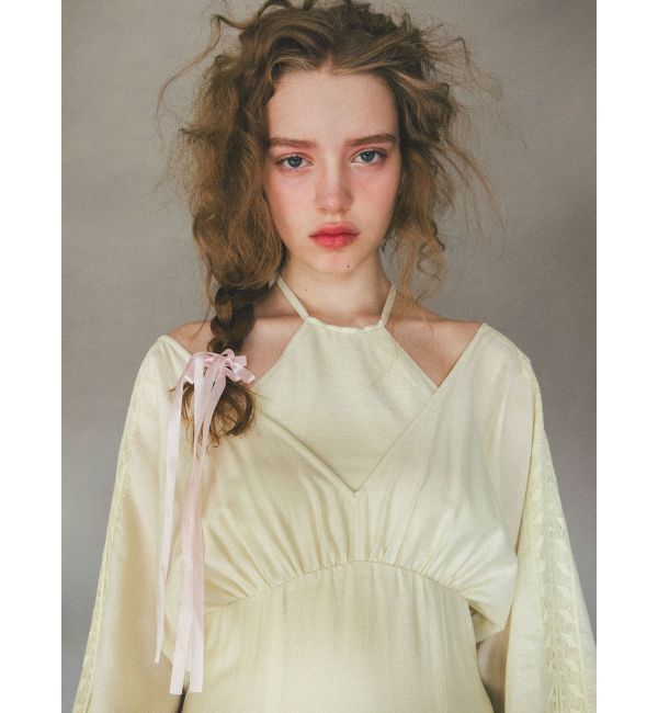 CALNAMUR「LAYERED DOLMAN OP/レイヤードドルマンワンピース」|ワンピース|