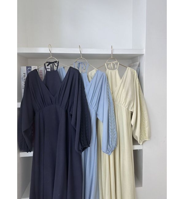 CALNAMUR「LAYERED DOLMAN OP/レイヤードドルマンワンピース」|ワンピース|