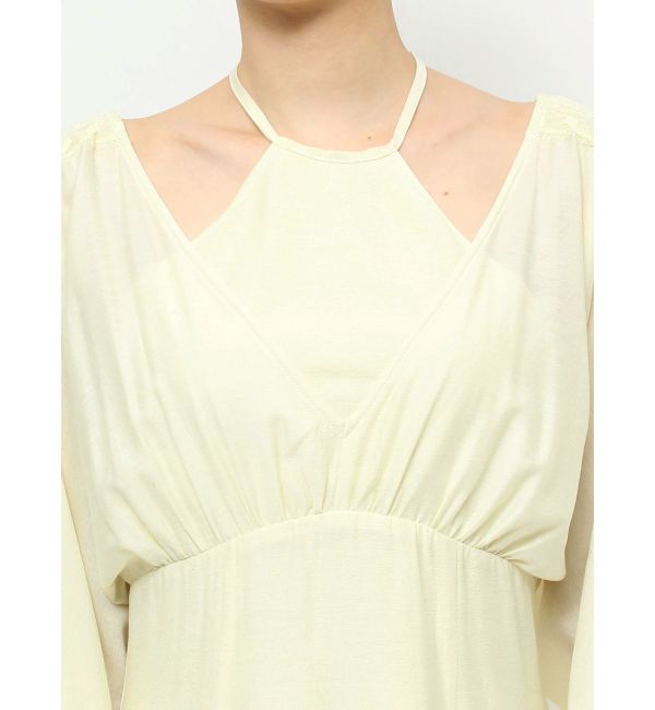 CALNAMUR「LAYERED DOLMAN OP/レイヤードドルマンワンピース」|ワンピース|