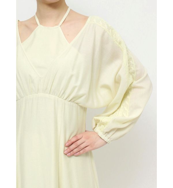 CALNAMUR「LAYERED DOLMAN OP/レイヤードドルマンワンピース」|ワンピース|