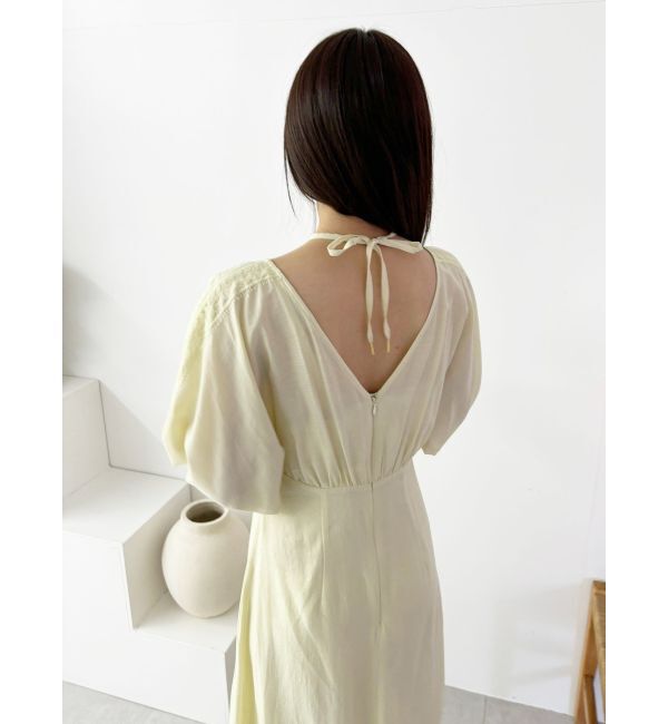 CALNAMUR「LAYERED DOLMAN OP/レイヤードドルマンワンピース」|ワンピース|