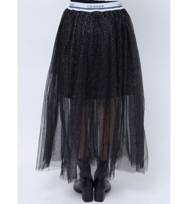 CALNAMUR「JUST DO SWEAT TULLE SK/JUST DOスウェットチュールスカート」|スカート|