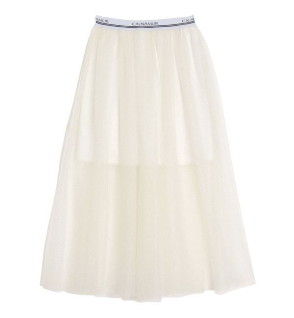 CALNAMUR「JUST DO SWEAT TULLE SK/JUST DOスウェットチュールスカート」|スカート|