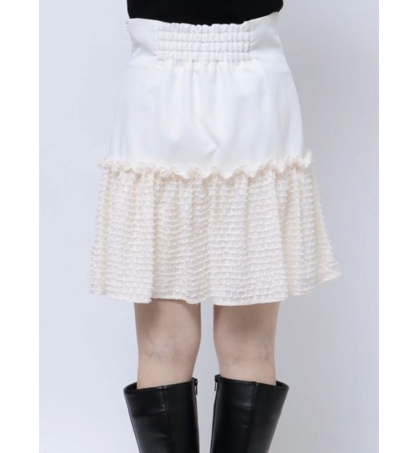 CALNAMUR「GATHER HIGH MINI SK/ギャザーハイミニスカート」|スカート|