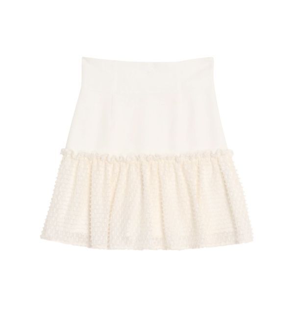 CALNAMUR「GATHER HIGH MINI SK/ギャザーハイミニスカート」|スカート|