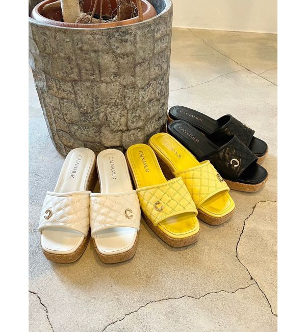 CALNAMUR「QULTING CORK SANDALS/キルティングコルクサンダル」|その他|