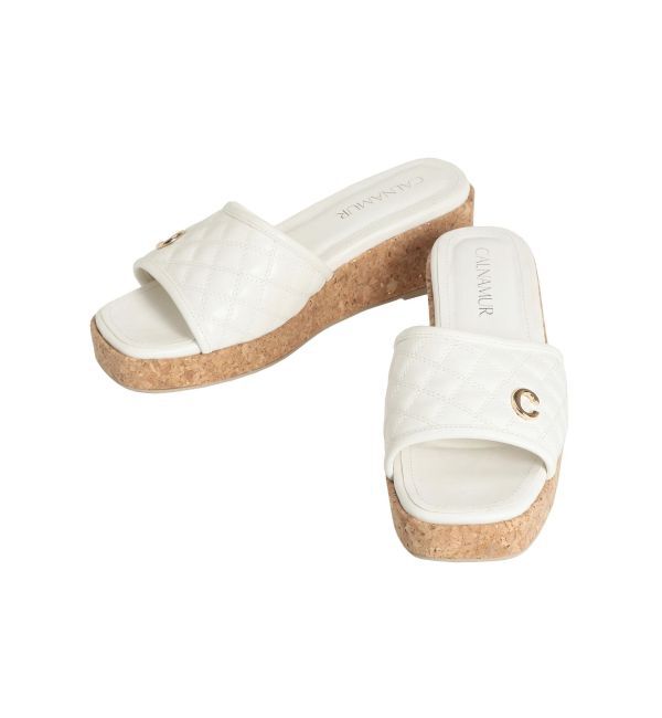 CALNAMUR「QULTING CORK SANDALS/キルティングコルクサンダル」|その他|