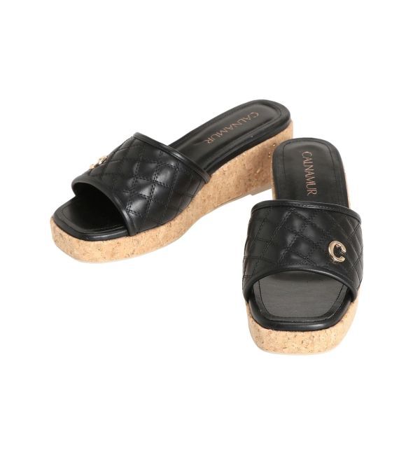 CALNAMUR「QULTING CORK SANDALS/キルティングコルクサンダル」|その他|