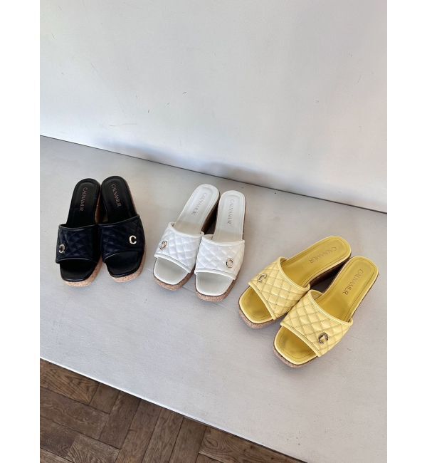 CALNAMUR「QULTING CORK SANDALS/キルティングコルクサンダル」|その他|