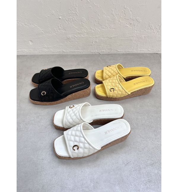 CALNAMUR「QULTING CORK SANDALS/キルティングコルクサンダル」|その他|