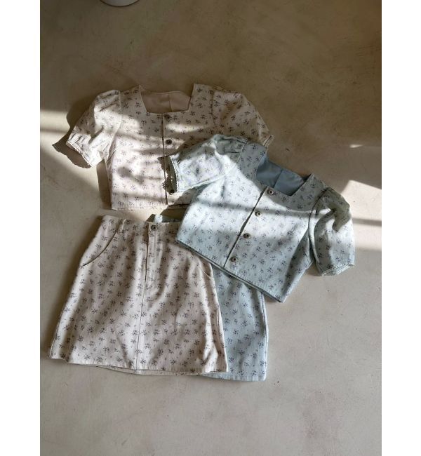 CALNAMUR「FLOWER STRAIGHT SK/フラワーストレートスカート」|スカート|