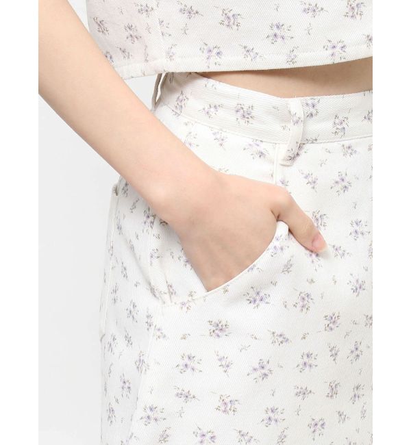 CALNAMUR「FLOWER STRAIGHT SK/フラワーストレートスカート」|スカート|