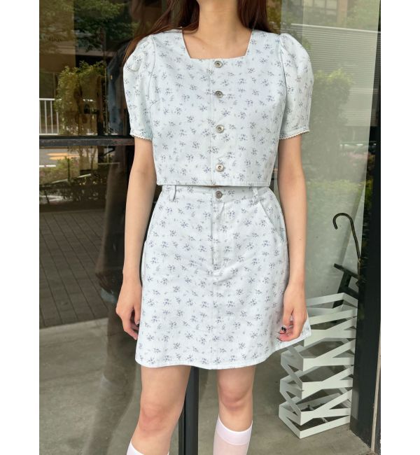 CALNAMUR「FLOWER STRAIGHT SK/フラワーストレートスカート」|スカート|