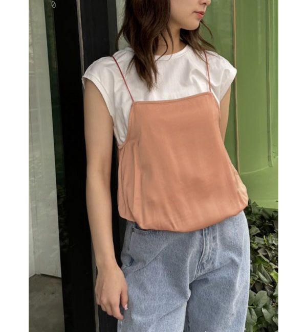 CALNAMUR「RAYERED BALLOON CAMI TOPS/レイヤードバルーンキャミトップス」|Tシャツ・カットソー|