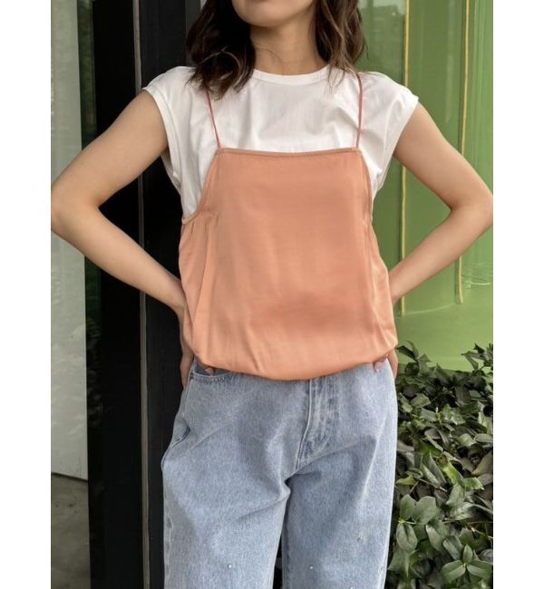 CALNAMUR「RAYERED BALLOON CAMI TOPS/レイヤードバルーンキャミトップス」|Tシャツ・カットソー|