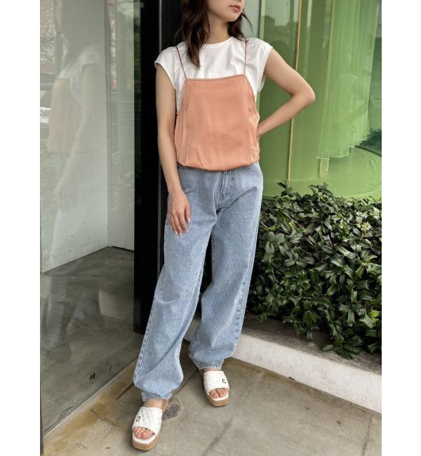 CALNAMUR「RAYERED BALLOON CAMI TOPS/レイヤードバルーンキャミトップス」|Tシャツ・カットソー|