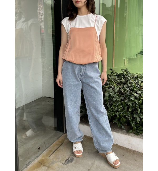 CALNAMUR「RAYERED BALLOON CAMI TOPS/レイヤードバルーンキャミトップス」|Tシャツ・カットソー|