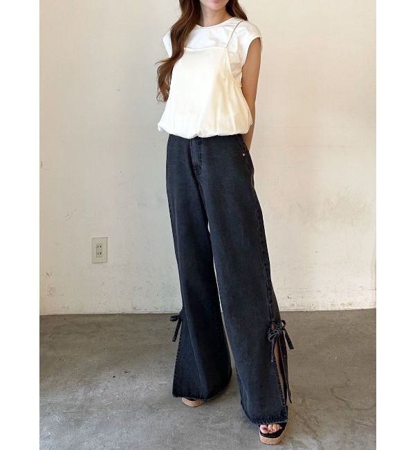 CALNAMUR「RAYERED BALLOON CAMI TOPS/レイヤードバルーンキャミトップス」|Tシャツ・カットソー|