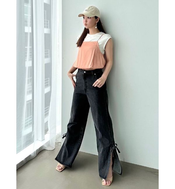 CALNAMUR「RAYERED BALLOON CAMI TOPS/レイヤードバルーンキャミトップス」|Tシャツ・カットソー|