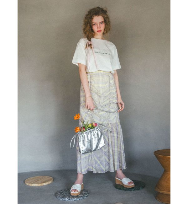 CALNAMUR「EMBOSS+PRINT TEE/エンボス+プリントTシャツ」|Tシャツ・カットソー|