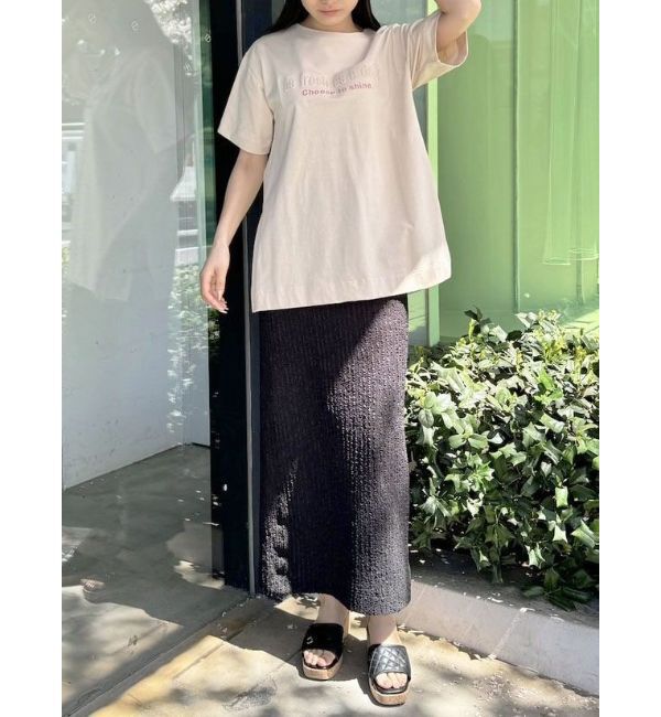 CALNAMUR「EMBOSS+PRINT TEE/エンボス+プリントTシャツ」|Tシャツ・カットソー|