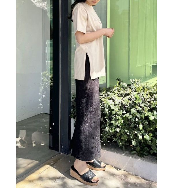 CALNAMUR「EMBOSS+PRINT TEE/エンボス+プリントTシャツ」|Tシャツ・カットソー|