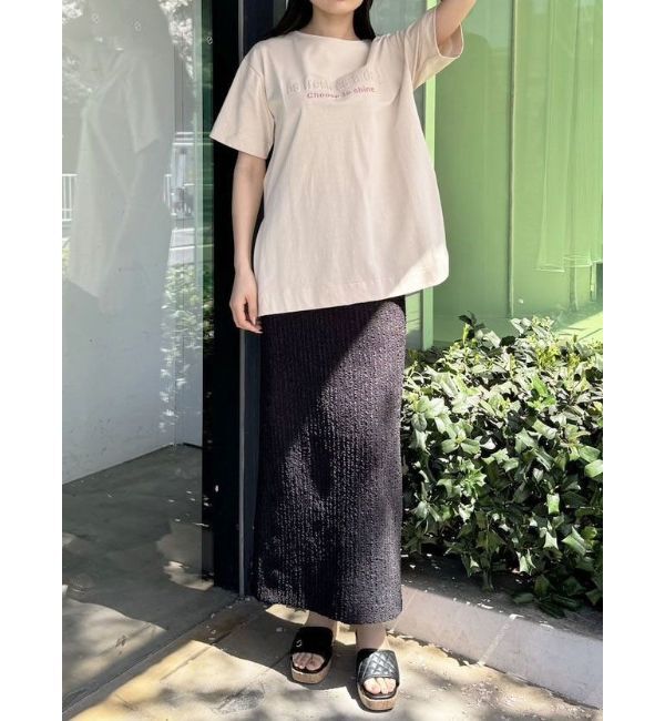 CALNAMUR「EMBOSS+PRINT TEE/エンボス+プリントTシャツ」|Tシャツ・カットソー|