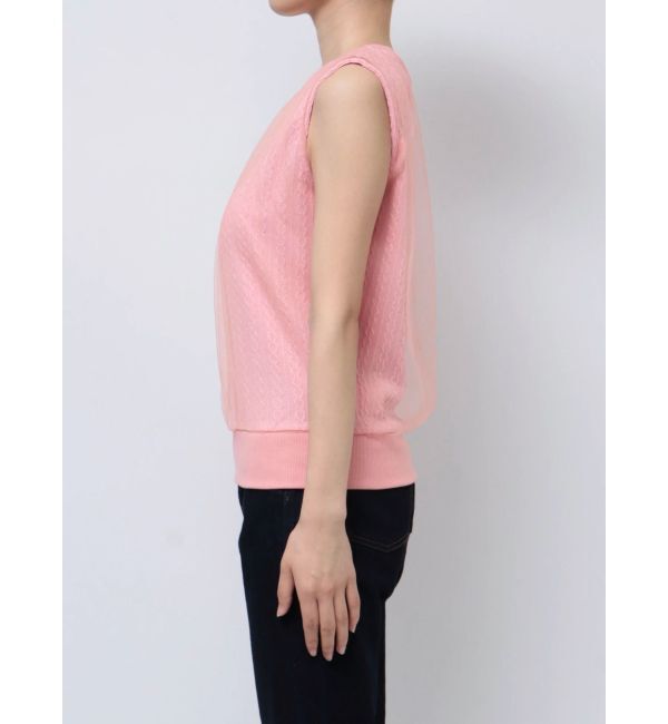 CALNAMUR「SHEER COVER NO SLEEVE TOPS/シアーカバーノースリーブトップス」|Tシャツ・カットソー|