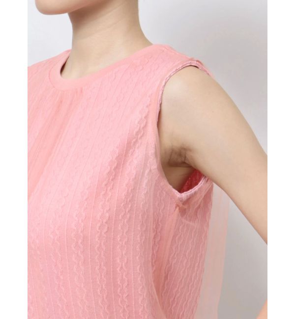CALNAMUR「SHEER COVER NO SLEEVE TOPS/シアーカバーノースリーブトップス」|Tシャツ・カットソー|