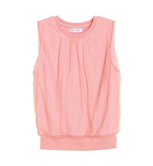 CALNAMUR「SHEER COVER NO SLEEVE TOPS/シアーカバーノースリーブトップス」|Tシャツ・カットソー|