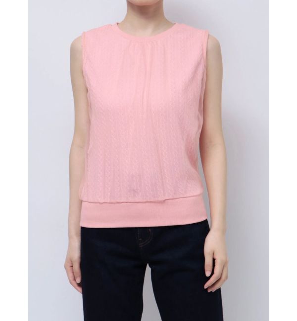 CALNAMUR「SHEER COVER NO SLEEVE TOPS/シアーカバーノースリーブトップス」|Tシャツ・カットソー|