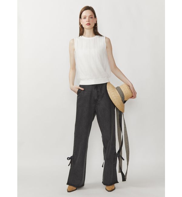 CALNAMUR「SHEER COVER NO SLEEVE TOPS/シアーカバーノースリーブトップス」|Tシャツ・カットソー|