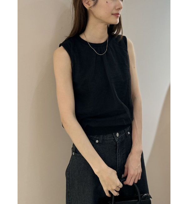 CALNAMUR「SHEER COVER NO SLEEVE TOPS/シアーカバーノースリーブトップス」|Tシャツ・カットソー|
