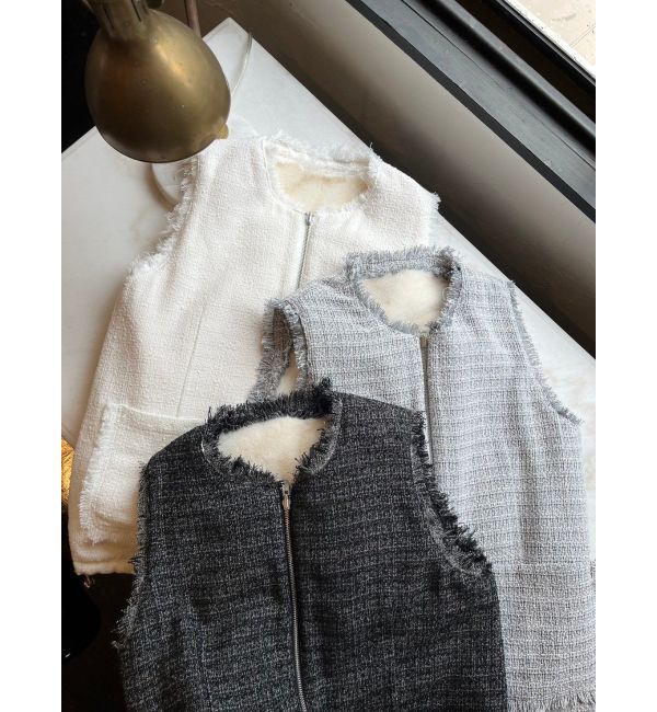 CALNAMUR「REVERSIBLE FUR VEST/リバーシブルファーベスト」|その他|